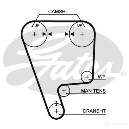 Ремень ГРМ GATES 5211 405913 5412571006377 1B87R9 6 изображение 0