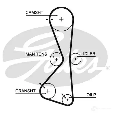 Ремень ГРМ GATES 1437931141 LVLQ 5NZ t332rb изображение 0