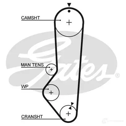 Ремень ГРМ GATES 5412571006469 FQK YJ 405923 5224xs изображение 0