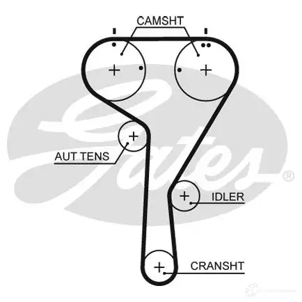 Ремень ГРМ GATES Y C0ST 5680xs 406322 5414465847592 изображение 1