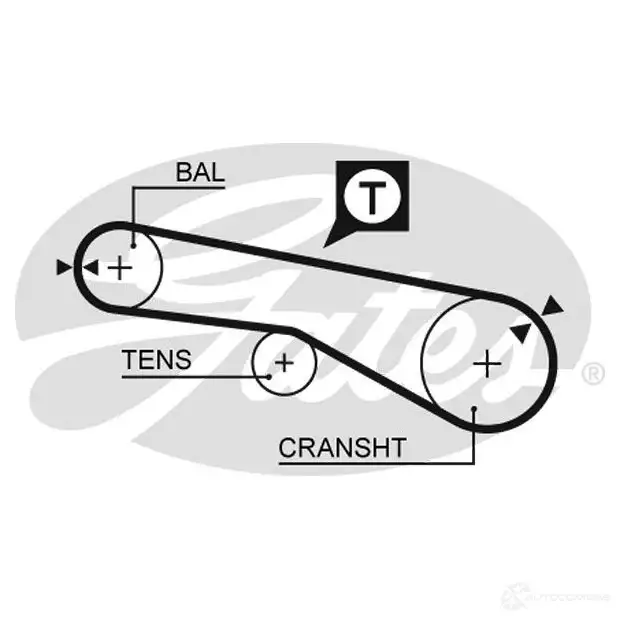 Комплект ремня ГРМ GATES 408091 5 074XS k015074xs T41053 изображение 0
