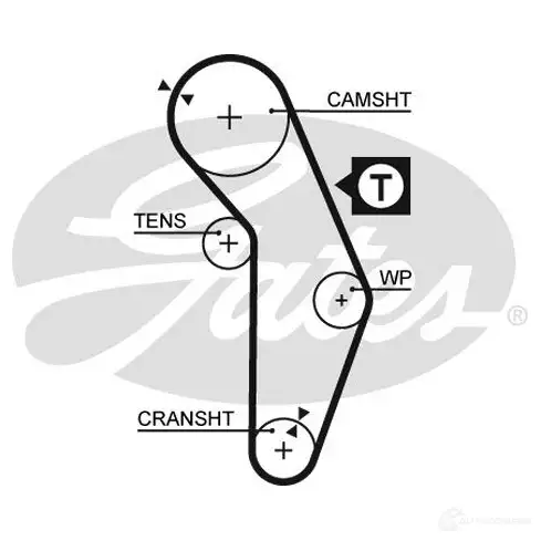 Комплект ремня ГРМ GATES 408223 T41052 53 50XS k015350xs изображение 0