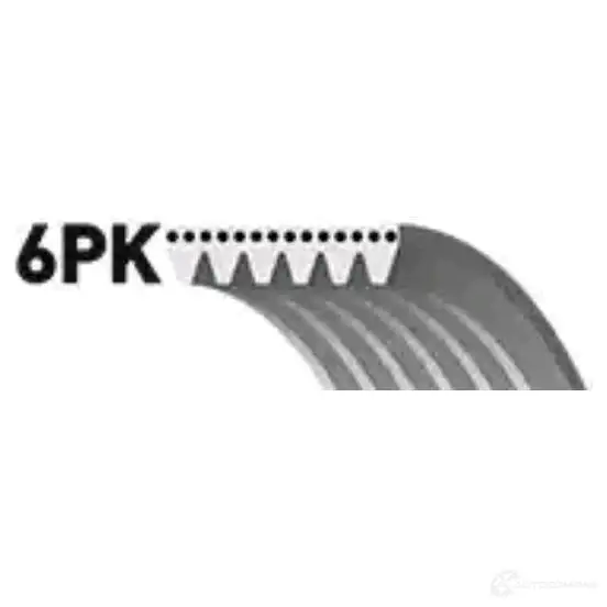 Приводной ремень, поликлиновой GATES 6PK1353 6pk1353 6PK 1350 407121 изображение 1