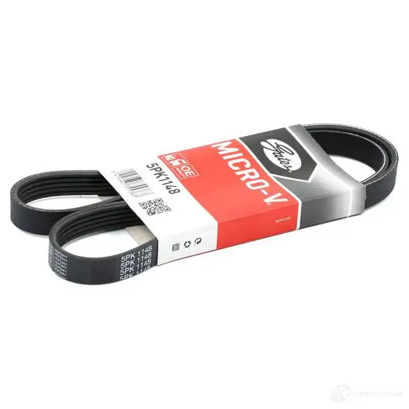 Приводной ремень в комплекте GATES 5P K1148 408469 k015pk1148 T38368 - Изображение 1
