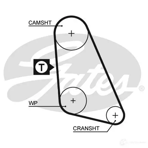 Комплект ремня грм с водяным насосом GATES 5 135 410623 WP0008 kp15135 изображение 0