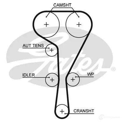 Комплект ремня грм с водяным насосом GATES 5550XS 410897 SET 91 kp35550xs изображение 0