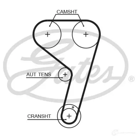 Комплект ремня грм с водяным насосом GATES 6K9ACZ 7 1437401554 kp1t359hob изображение 0