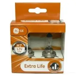Лампа галогеновая H7 EXTRA LIFE PX26D 55 Вт 12 В GE 3683669 DUN: 20064894512081 58520LU_DPU 93012303 изображение 1