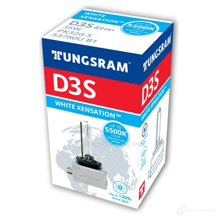 Лампа ксеноновая D4S XENSATION WHITE 35 Вт 42 В 5500K GE 53780UB1 91QN LG 1439693360 - Изображение 1