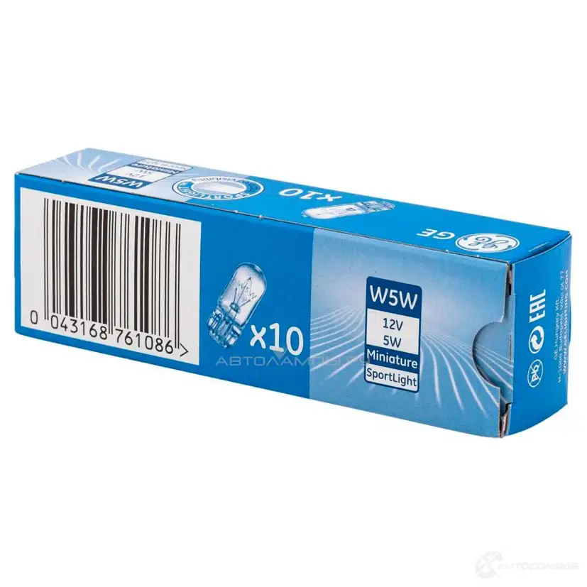 Лампа W5W BLUE 5 Вт 12 В GE 501NB 1439693372 F699 8 - Изображение 1