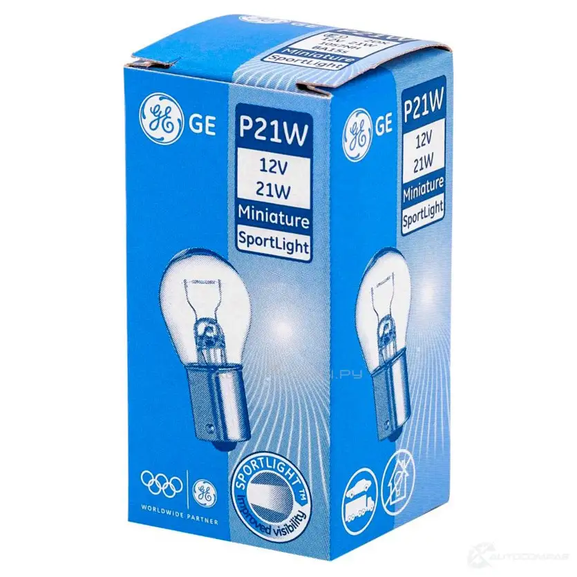 Лампа P21W EXTRA LIFE 21 Вт 12 В GE 1057LFD K JFNCT 1439693538 - Изображение 1