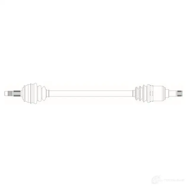 Приводной вал GENERAL RICAMBI 2480760 GZT6EV K FI3155