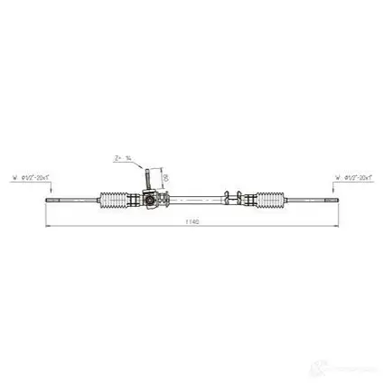 Рулевая рейка GENERAL RICAMBI 2481660 TC1 0ZPS FO4005 изображение 0