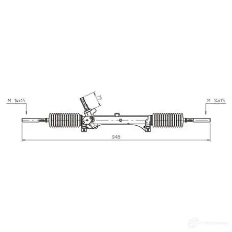 Рулевая рейка GENERAL RICAMBI 2486127 PE4023 K5UU V5 изображение 0