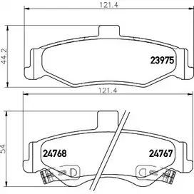 Тормозные колодки, дисковые, комплект HELLA 8DB 355 013-391 24767 239 75 29317