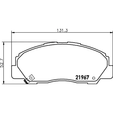 Тормозные колодки, дисковые, комплект HELLA 29659 2196 7 7370D490 8DB 355 016-841 изображение 0