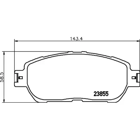 Тормозные колодки дисковые, комплект HELLA T182 8A 30361 8DB 355 027-981 ADT3WAT изображение 0