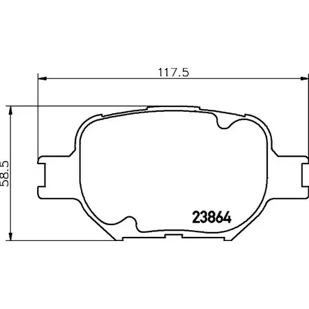 Тормозные колодки дисковые, комплект HELLA T1 330A 30362 8DB 355 027-991 2XGVD
