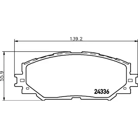 Тормозные колодки дисковые, комплект HELLA B22R7E 30405 8DB 355 028-421 T15 80A