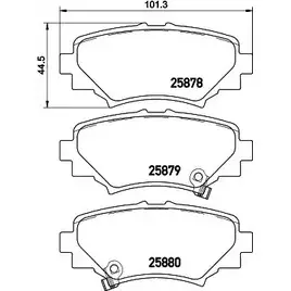 Тормозные колодки дисковые, комплект HELLA T2317 A 8B0Z33 30456 8DB 355 028-931 изображение 0