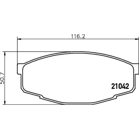 Тормозные колодки дисковые, комплект HELLA 30487 T0379 A IXVQJM 8DB 355 029-241 изображение 0