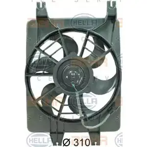 Вентилятор, конденсатор кондиционера HELLA XOOKG6 8EW 351 034-561 _BEHR HELLA SERVICE_ 38125