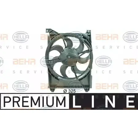 Вентилятор, конденсатор кондиционера HELLA 38126 _BEHR HELLA SERVICE_ J25WWM 8EW 351 034-571
