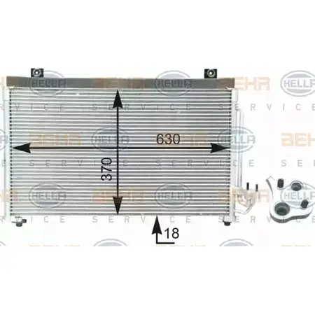Радиатор кондиционера HELLA 39192 9W88I _BEHR HELLA SERVICE_ 8FC 351 302-781