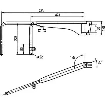 Кронштейн, наружное зеркало HELLA 8HG 501 253-022 43134 DQG20 R8DTFP E