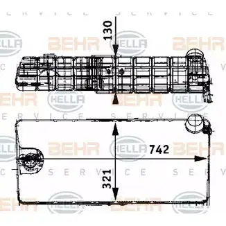 Расширительный бачок HELLA 8MA 376 705-231 _BEHR HELLA SERVICE_ 9J73GYG 44710