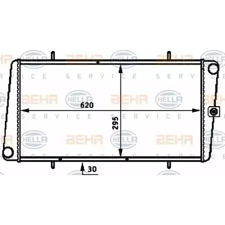 Радиатор охлаждения двигателя HELLA OYCVM _BEHR HELLA SERVICE_ 46085 8MK 376 721-011