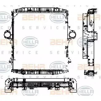 модуль охлаждения HELLA QP1ITX _BEHR HELLA SERVICE_ 8MK 376 721-561 46140