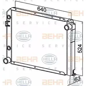 Радиатор охлаждения двигателя HELLA 46851 731IV _BEHR HELLA SERVICE_ 8MK 376 765-421