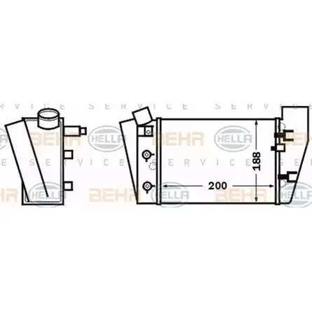 Интеркулер HELLA _BEHR HELLA SERVICE_ 8ML 376 776-091 QF5767 47702 изображение 0