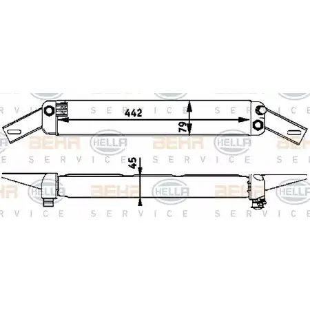 Радиатор АКПП HELLA UN184 47914 _BEHR HELLA SERVICE_ 8MO 376 725-541