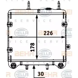 Масляный радиатор двигателя HELLA 8MO 376 726-071 47931 _BEHR HELLA SERVICE_ TBZFKIB изображение 0