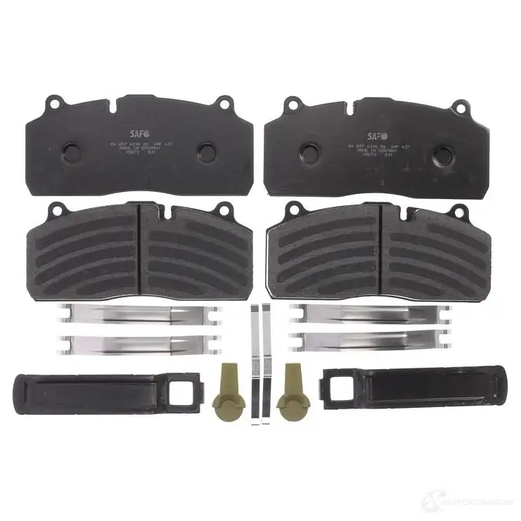 Тормозные колодки, комплект SAF 24981824 3RIO B 3057009600