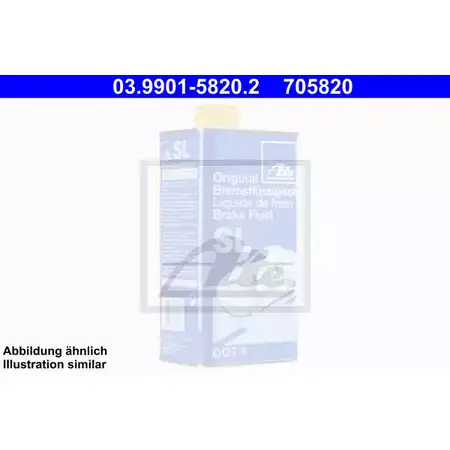 Тормозная жидкость DOT 4, 30 л ATE 55177 UV8BNYH 7058 20 03990158202