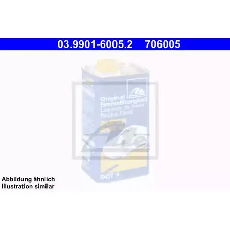Тормозная жидкость DOT 4, 200 л ATE 55178 134G8XW 03990160052 7 06005