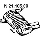 Задний глушитель EBERSPACHER SEKS BI 16U6Q 85789 21.105.88 изображение 0