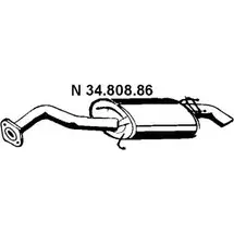 Задний глушитель EBERSPACHER I8Y L8 34.808.86 87740 Q8X4CA