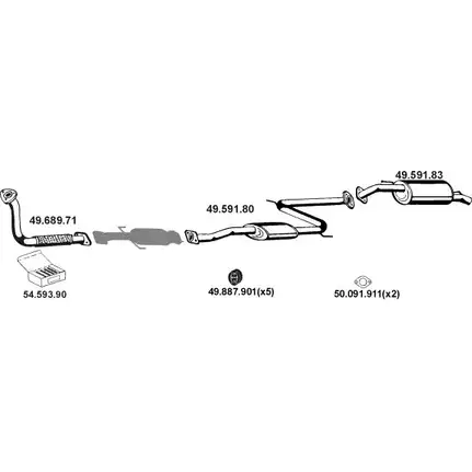 Система выпуска ОГ EBERSPACHER JY6L3RV 89176 492031 FSRTJ G изображение 0