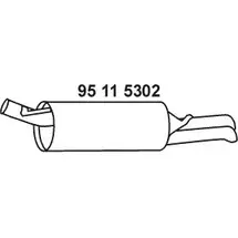 Задний глушитель EBERSPACHER IL39H 95 11 5302 90264 FOP F3