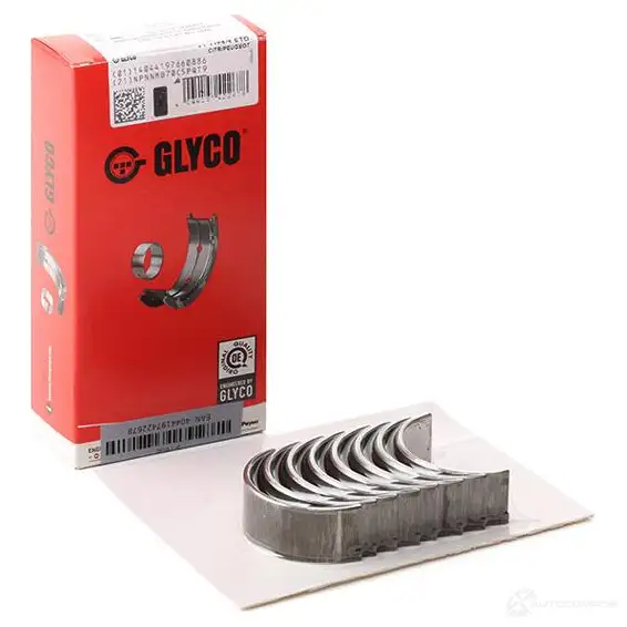 Шатунные вкладыши GLYCO 1774909 80XEF4 01- 4173/4 01-4173/4 STD изображение 1