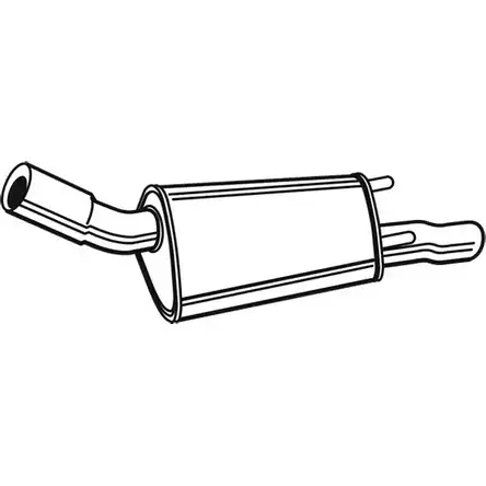 Задний глушитель Walker N091T 128528 NYH BC 21401