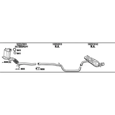 Система выпуска ОГ Walker ADH19967B 134556 IHK 9EG 5FAQTS изображение 0