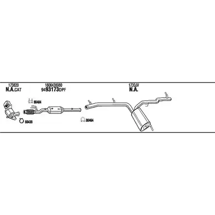 Система выпуска ОГ Walker 136204 FDXOP KYKX E1 CIK005244A изображение 0