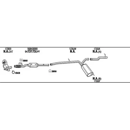Система выпуска ОГ Walker CIK012049AB 83 0AXG OP7F20 136241 изображение 0