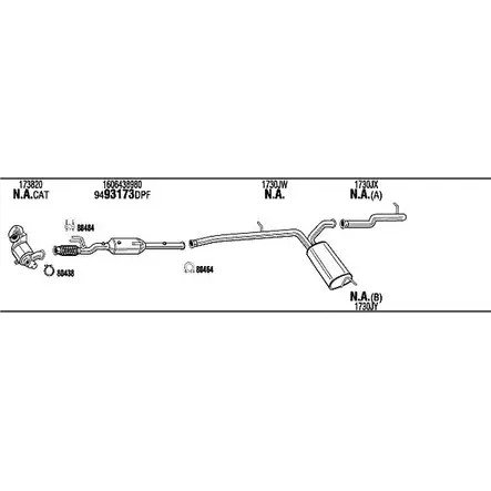 Система выпуска ОГ Walker CIK012051BA 8M PAVS 136246 3RN998E изображение 0