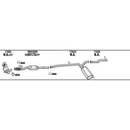 Система выпуска ОГ Walker ZEOF2O I 136250 CIK012053BA LWCIZVP изображение 0